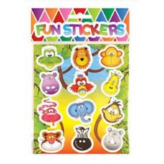 Stickervel jungle dieren stickers